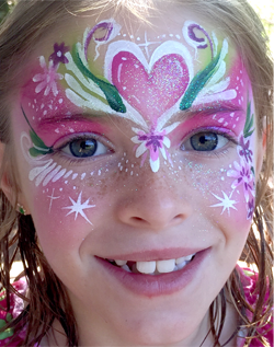 Face Painting Heart Mask Crown
