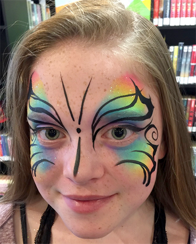 Eye can see a Rainbow!  Eye face painting, Face painting designs