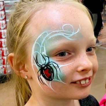 Face Painting Spider Design